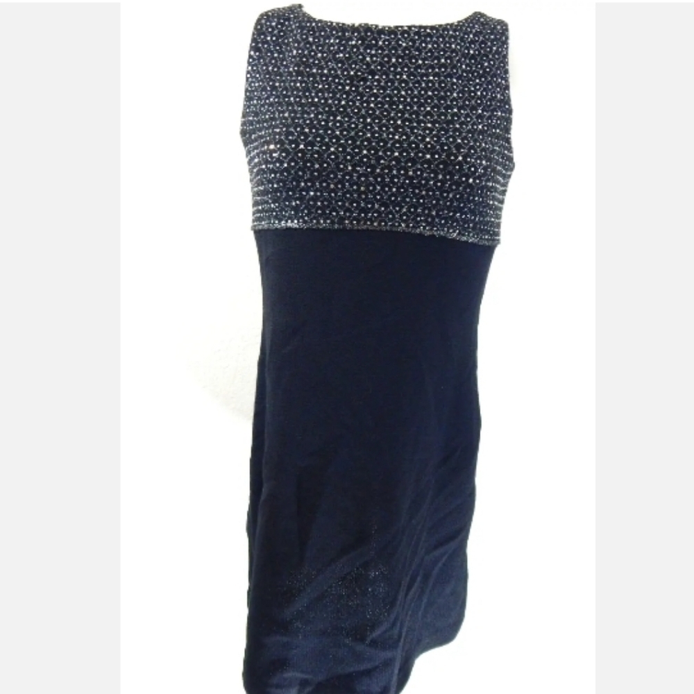 St. John Evening Vintage Sequin Santana Knit Cocktail Dress